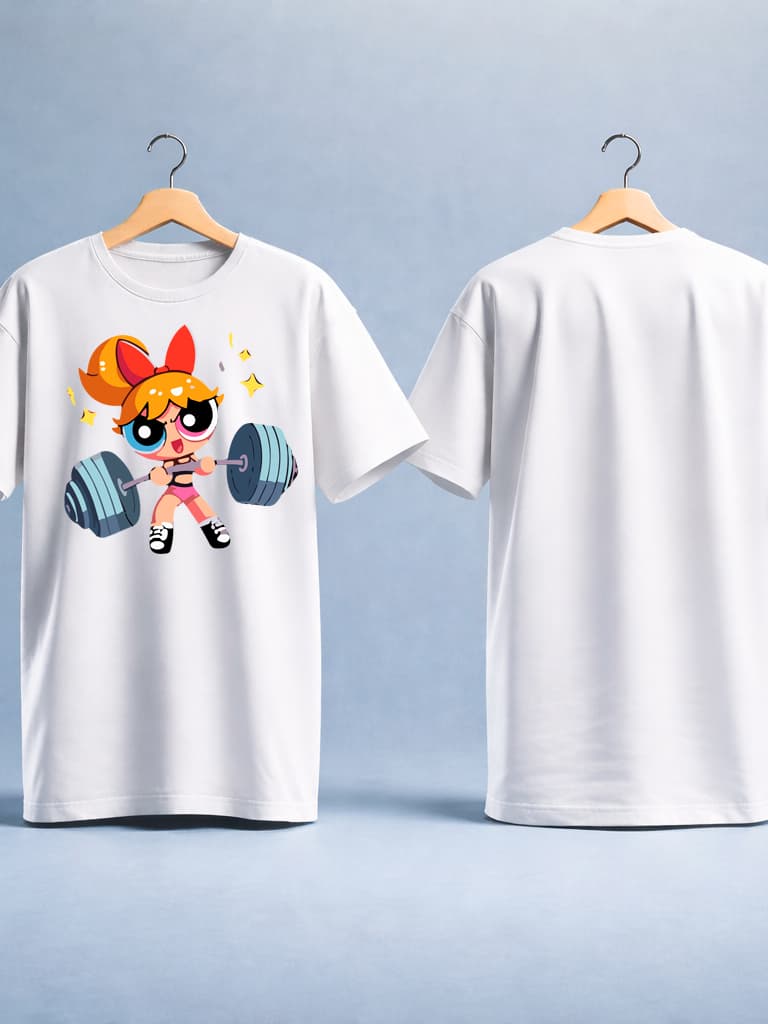 Camiseta Femininas Meninas Super Poderosa Academia Fitness Algodão Florzinha Envio Rapido Conforto
