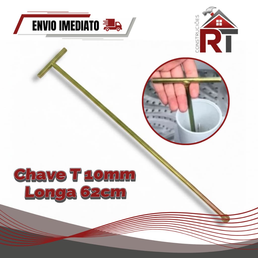 Chave T 10mm Longa 62cm Agitador Brastemp Electrolux