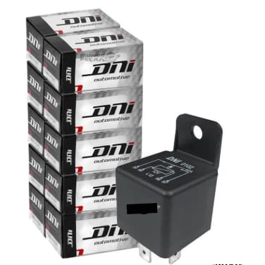 Rele Auxiliar Automotivo Dni 0102(RELAY) 40a 12v Universal 10 Peças