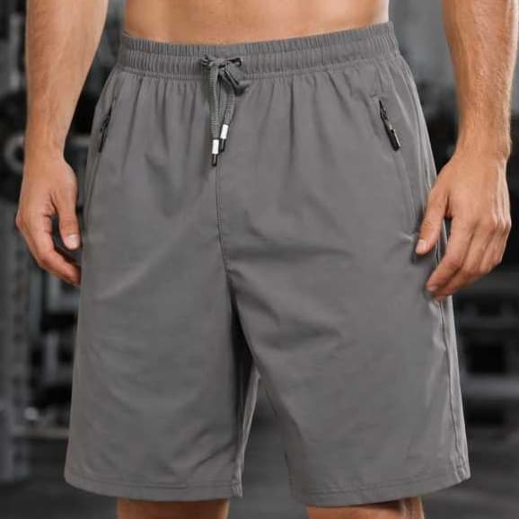Bermuda Masculina Short Dry Fit Tecido Gelado Elastano Bolsos Com Zíper