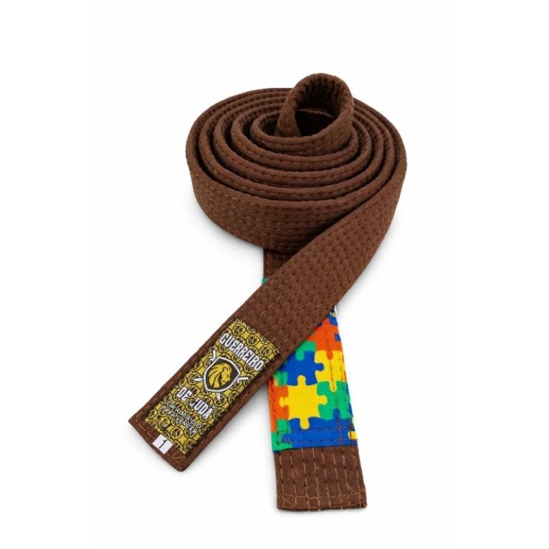 Faixa marrom de jiu-jitsu/autismo PREMIUM