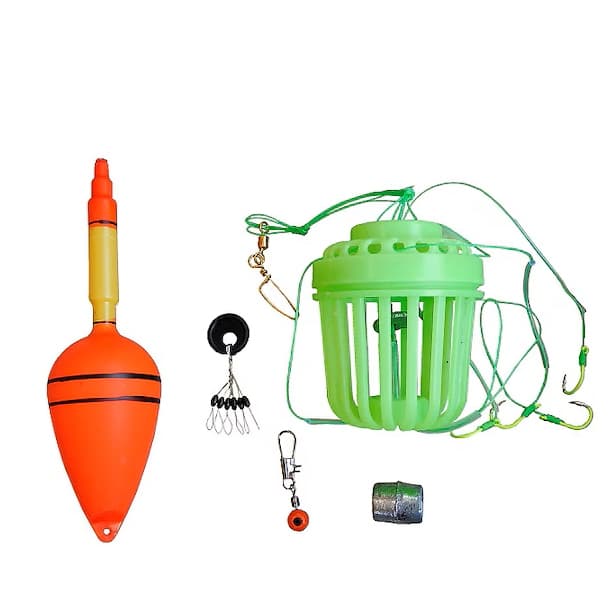Kit Pesca de Carpa Cabeçuda Chuveirinho Moderno Com Compartimento de Massa + Boia + Chumbo