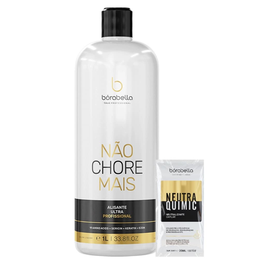 Kit Ativo Não Chore Mais 19 Aminoacidos Passo 2 1L + Neutraquimic Neutraliza pH Elimina Cheiro 20ml