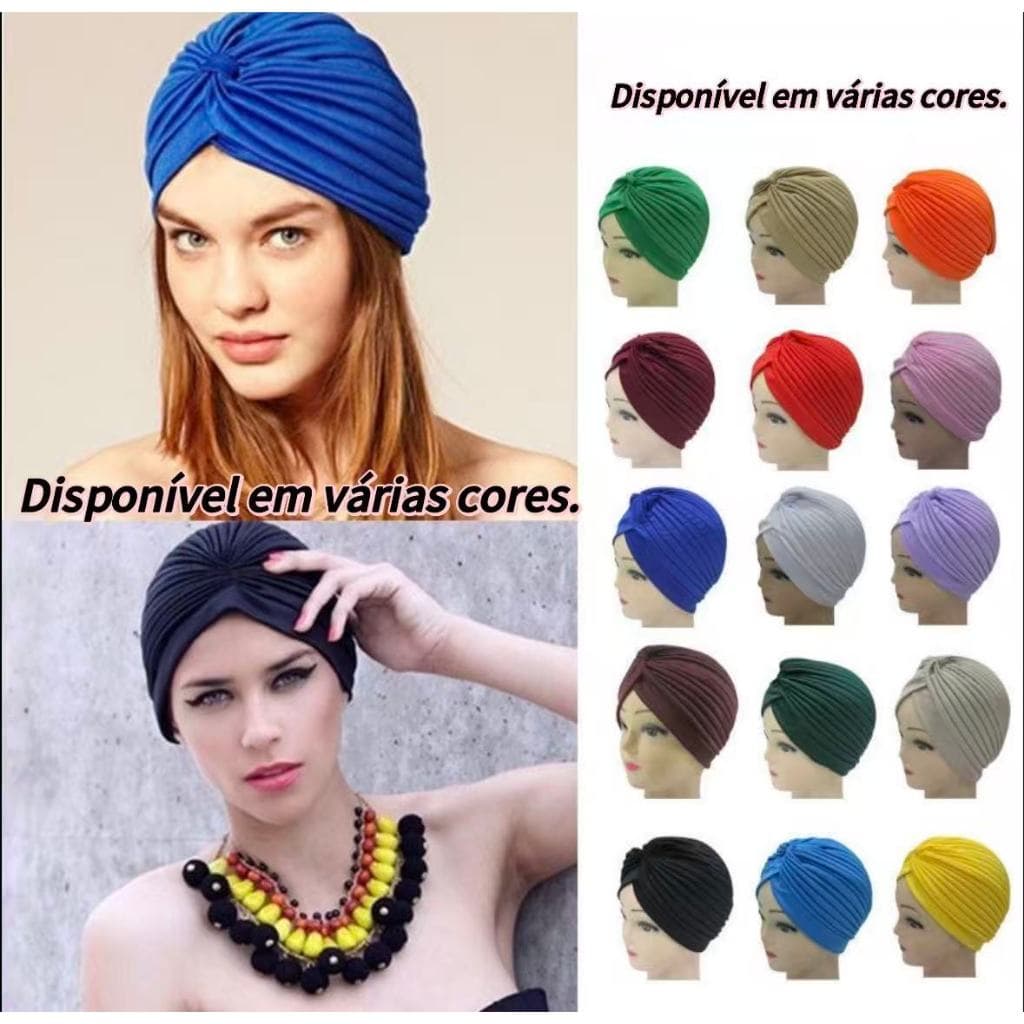 Turbante Indiano Gorro Boina Turbantinho touca para quem está fazendo tratamento do cancer