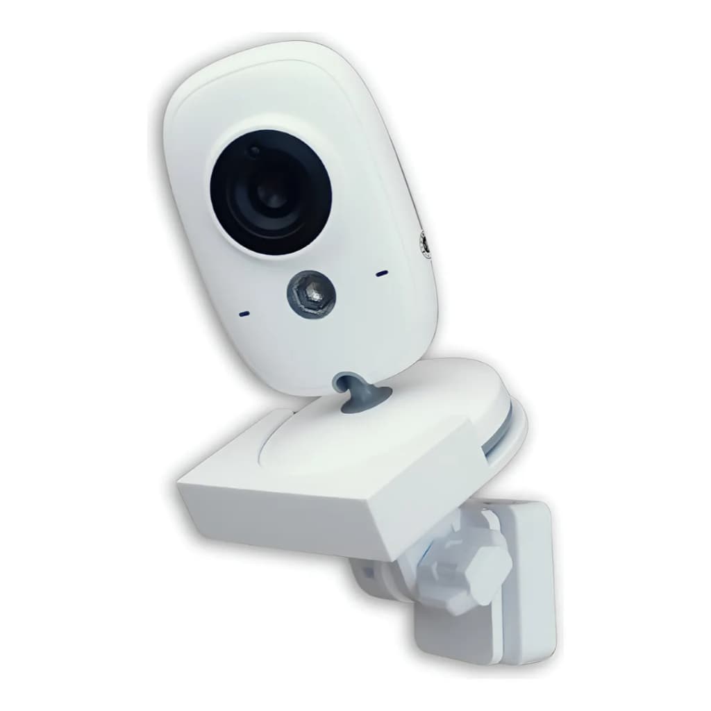 Suporte Fixo Baba Eletrônica Camera Vb603 Parede Fita Dupla Face Articulável Branco