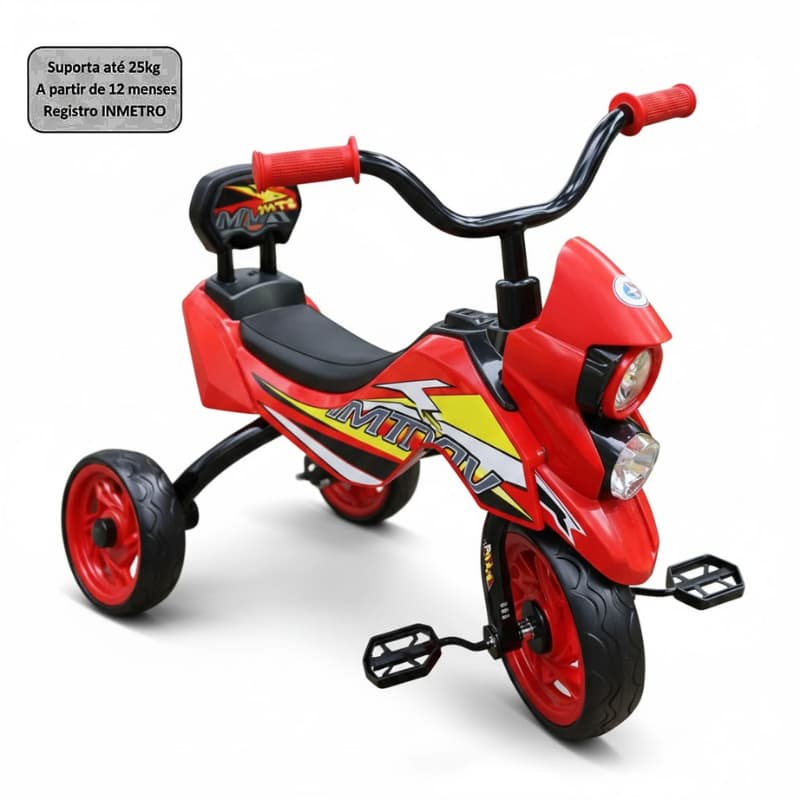 Mini Triciclo Carrinho Infantil Brinquedo Veiculo Seguro Resistente Diversao Garantida