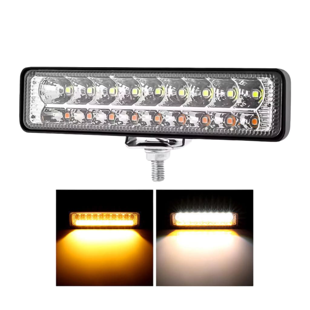 Farol Barra Led 54w Milha Auxiliar Off Road 4x4 Jeep Trilha Universal 12v 24v Trilha Trator