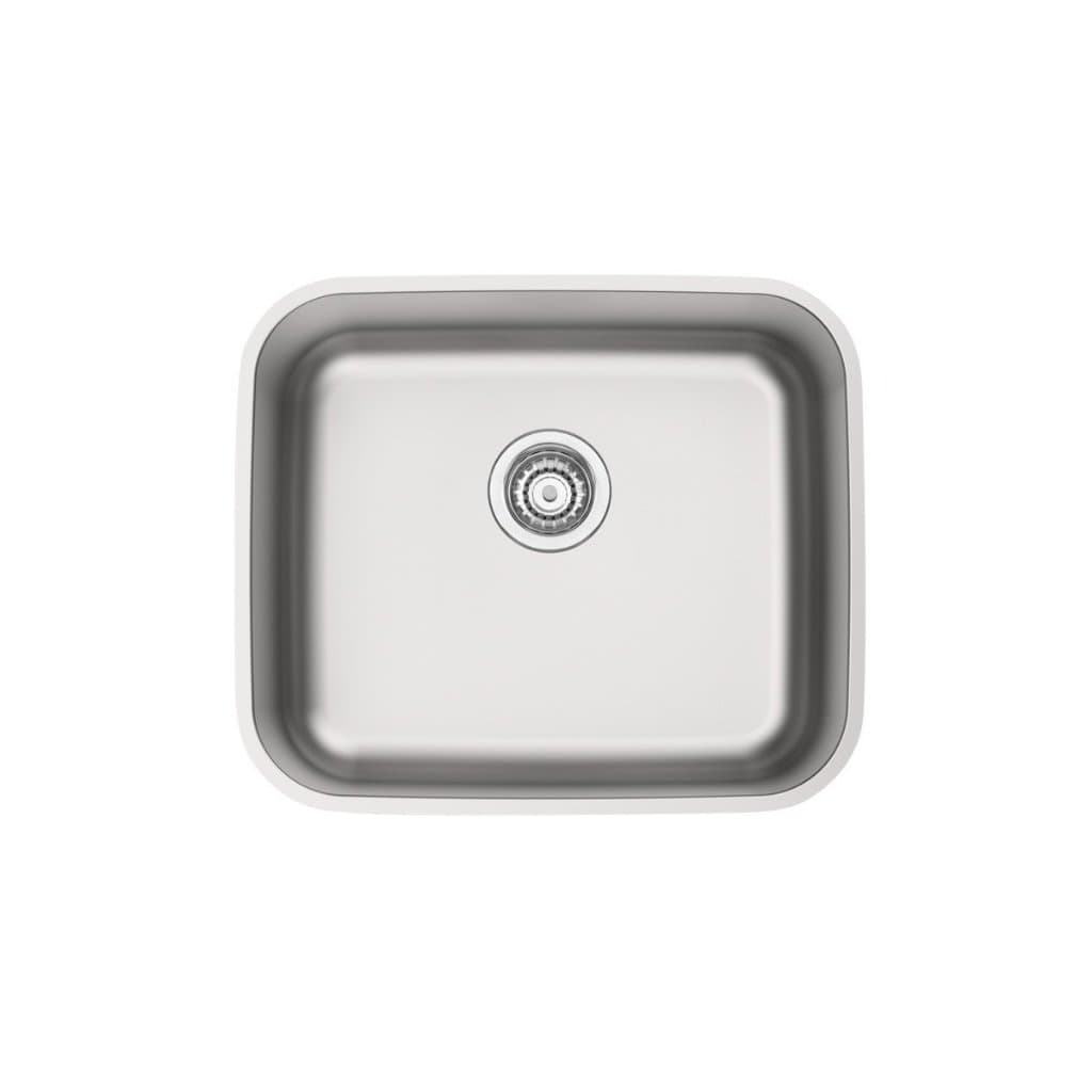 Cuba de Embutir Tramontina Dora 40 BL R6 Inox escovado com Válvula 4 1/2" 40x34cm