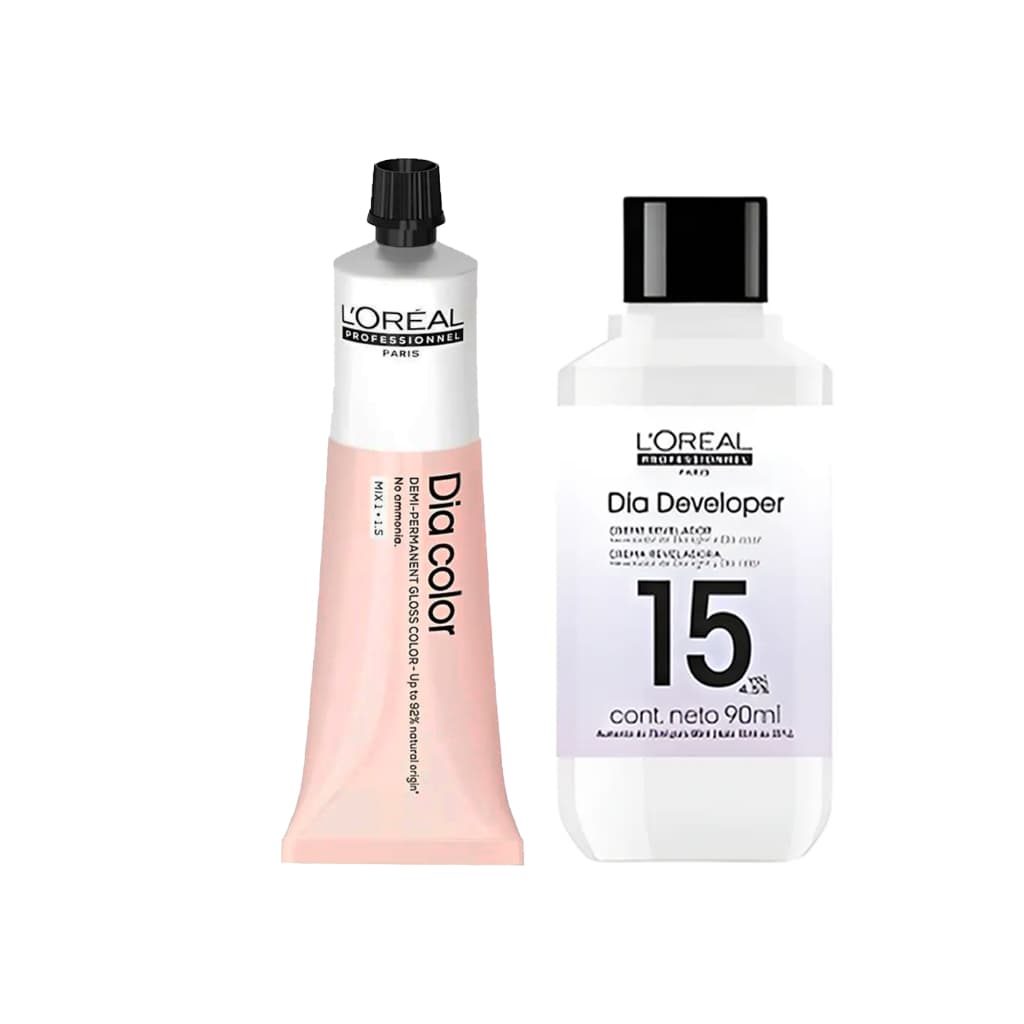 Tonalizante Capilar 60g  + Emulsão Reveladora 15 Vol Dia Color L'Oréal Professionnel | Escolha a Cor
