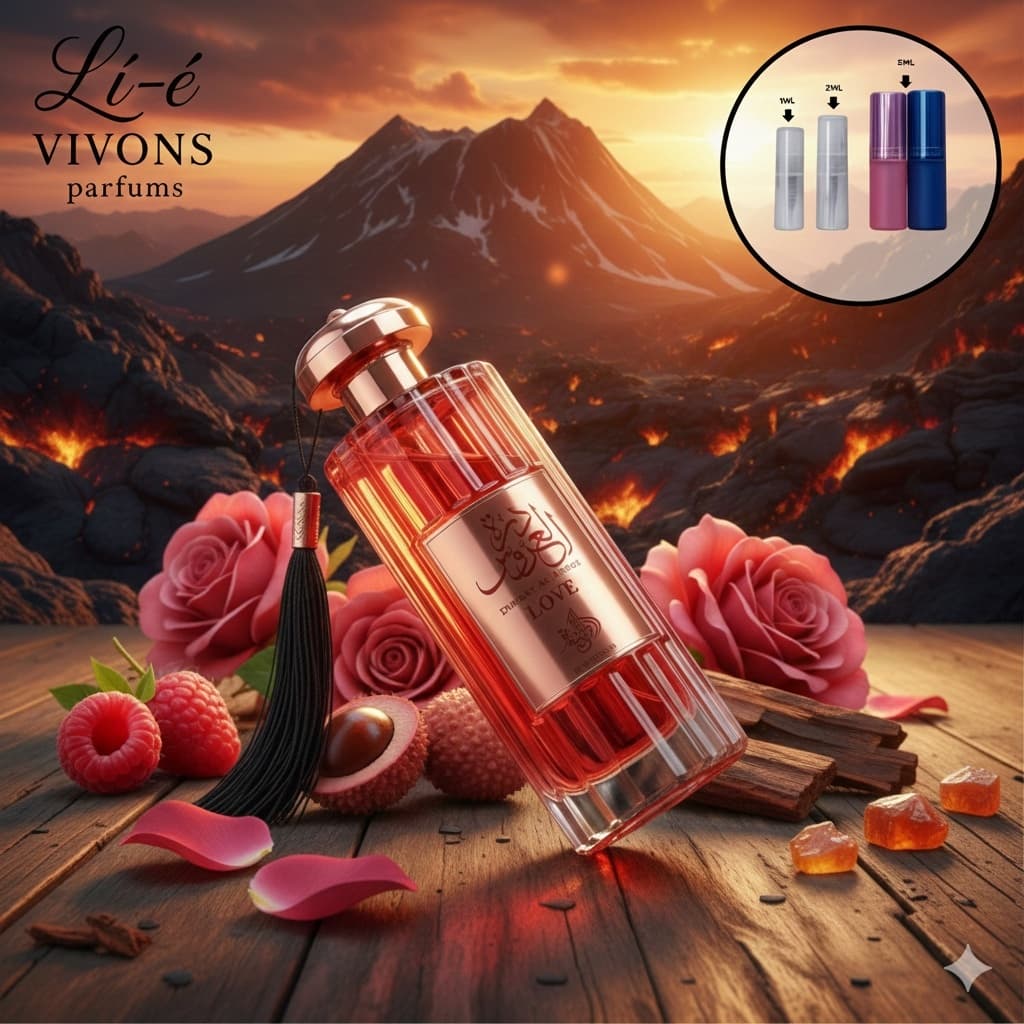 Perfume árabe feminino Durrat Al Aroos Love - Marca: Al Wataniah - Lançamento ARREBATADOR = frutado e sedutor! Origina