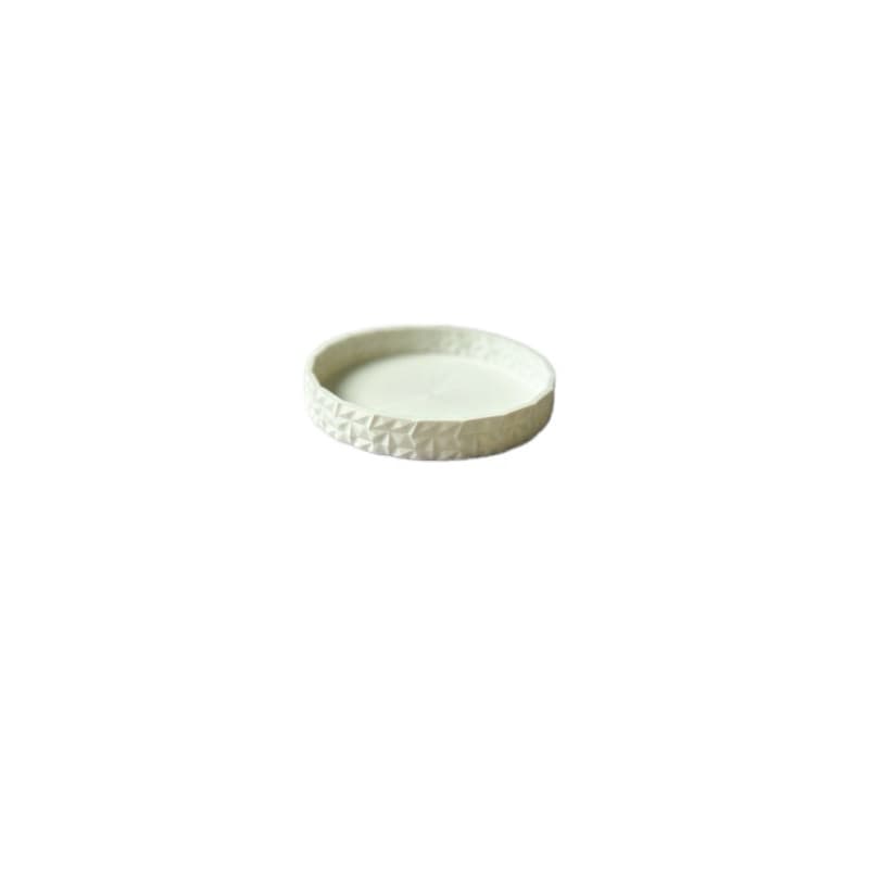 Porta Objetos Decorativo 10,5cm em PLA | Bandeja Organizadora Minimalista Preta ou Branca