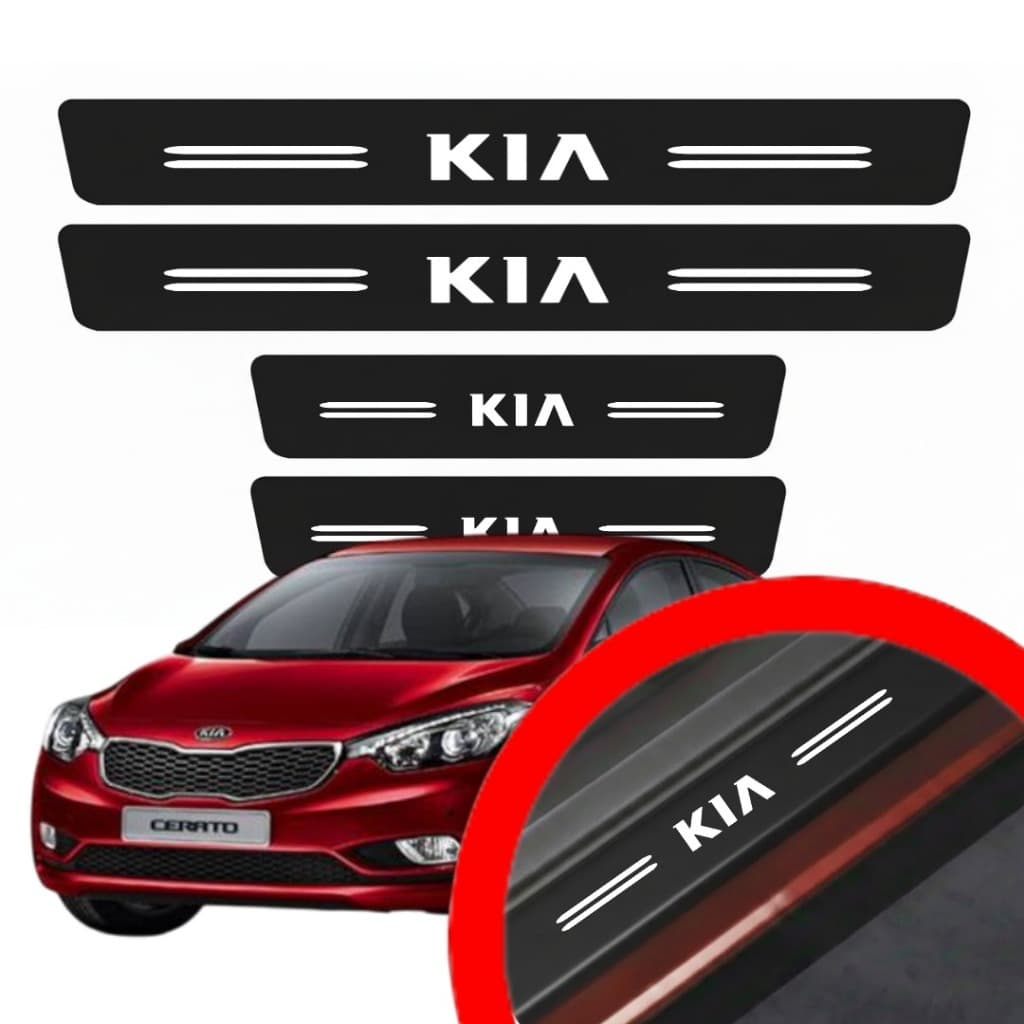 SOLEIRA PROTEÇAO PORTA KIA UNIVERSAL VINIL PARA CARRO AUTOMOTIVO PERSONALIZADA VARIAS CORES