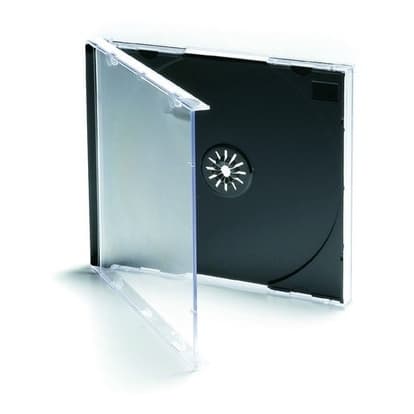 10 Estojos Cd Box Capas Tradicional Preto