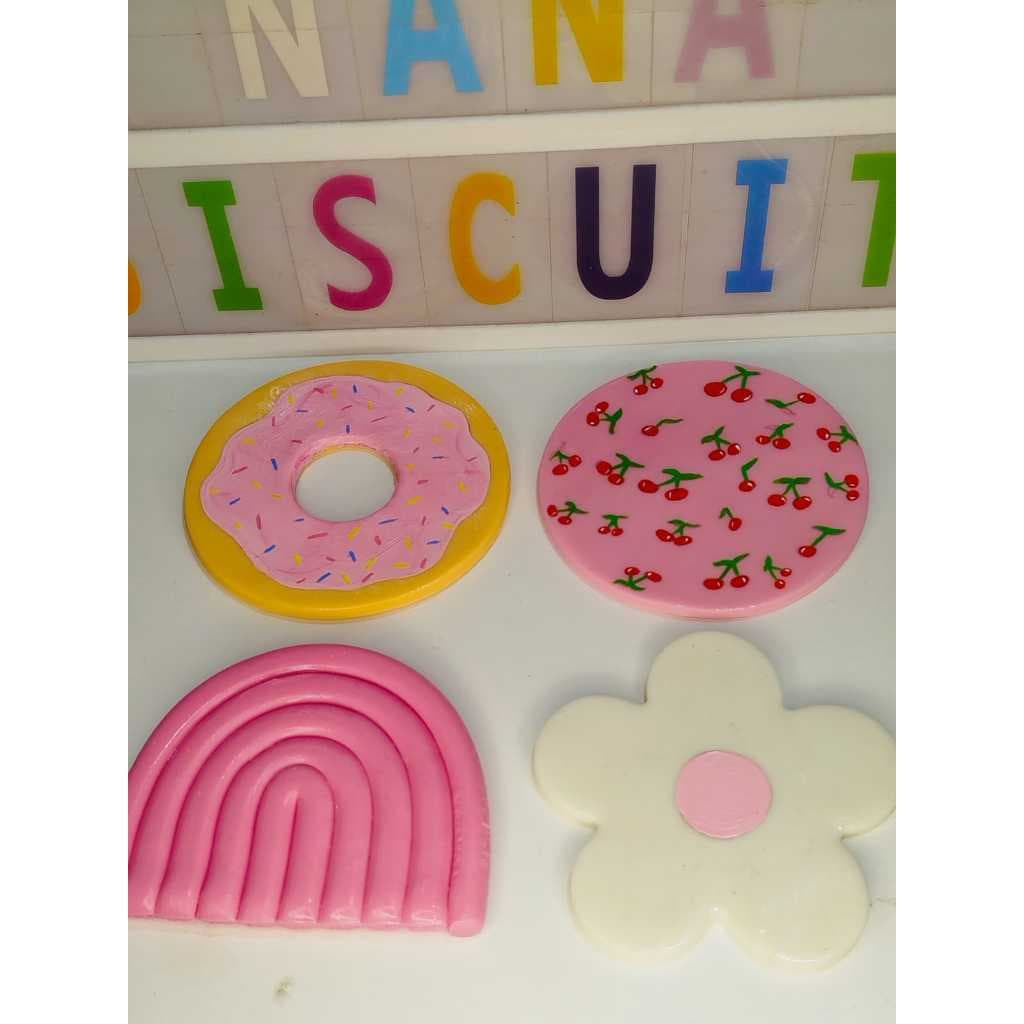 Porta copo personalizado, porta copo de biscuit, porta copo divertido.