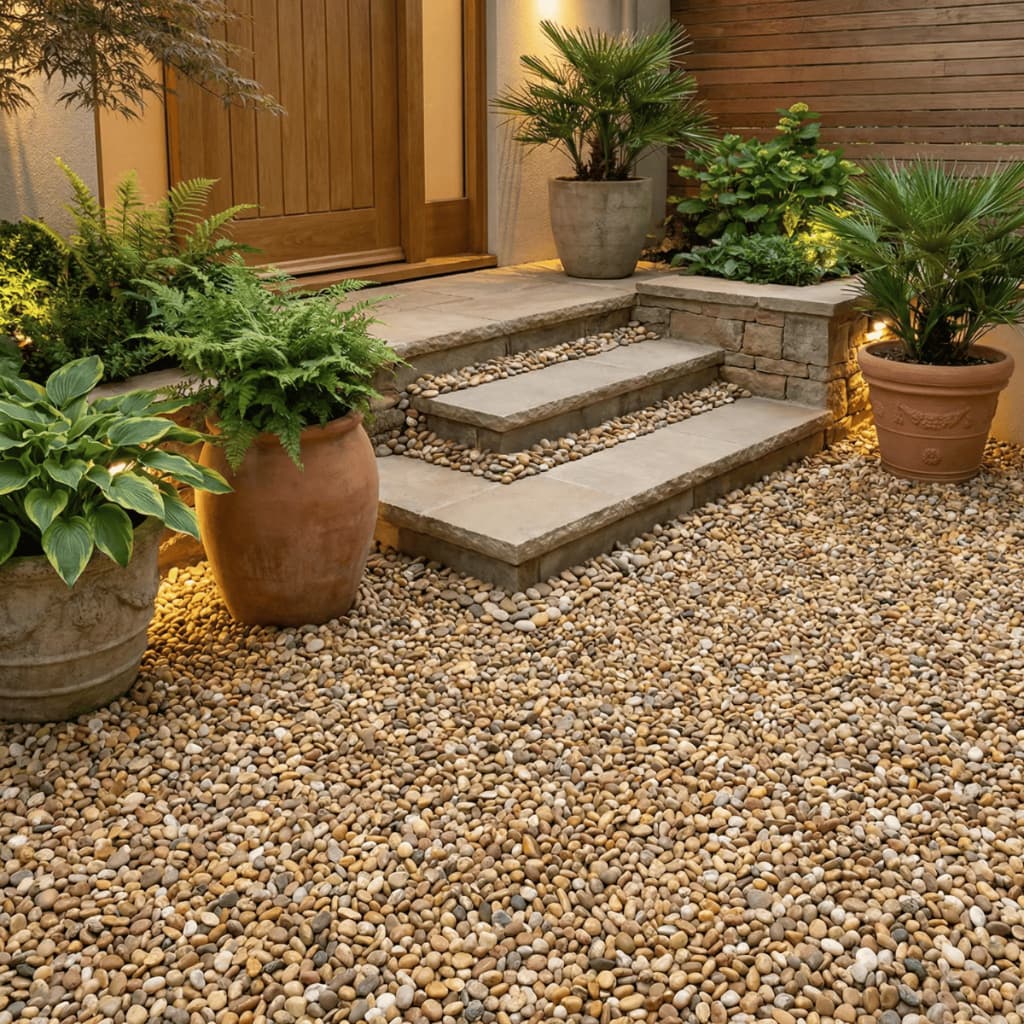 Pedra de Rio Natural para Decorações 1kg até 10kg Seixo Decorativo Paisagismo Vaso  Pedra Ornamental