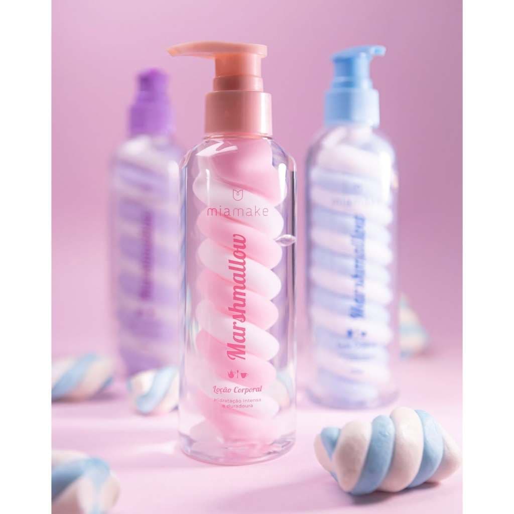 Hidratante Corporal Marshmallow Gel + Creme Mia Make – Textura Leve, Hidratação e Toque Macio