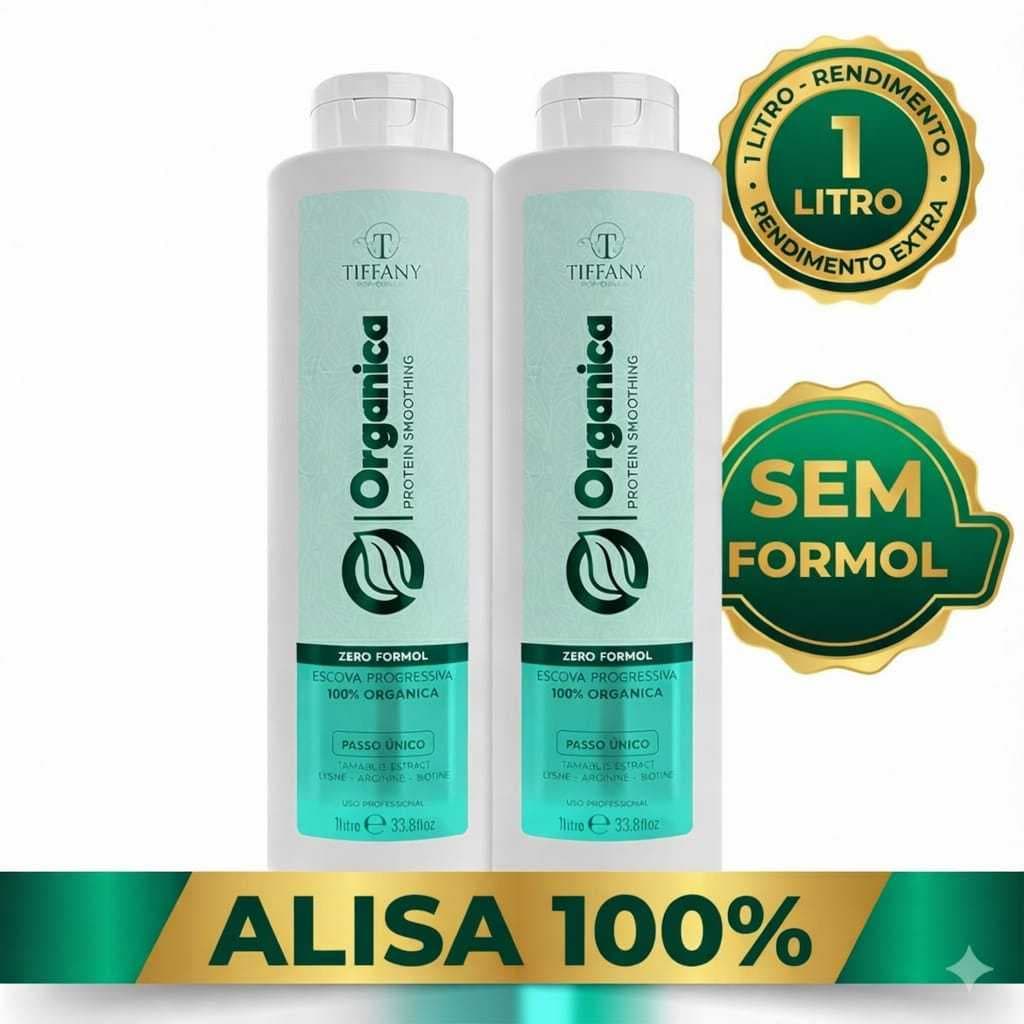 KIT 2 PROGRESSIVAS ORGANICA SEM FORMOL -1LT- PROFISSIONAL