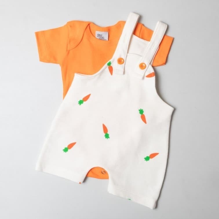 Conjunto Bebe Pascoa. Body e Jardineira Roupa de bebê Menino e Menina