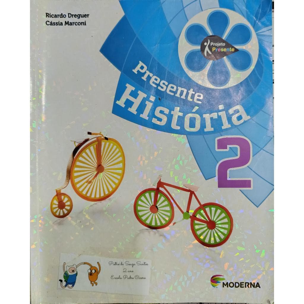 Livro Didático Presente História 2 Ricado Dreguer e Cássia Marconi Usado em Bom Estado