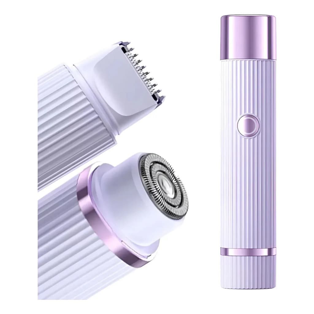 Depilador Feminino 2 Em 1 Removedor Pelos Facial E Corporal  ROSA E LILAS 127/220v