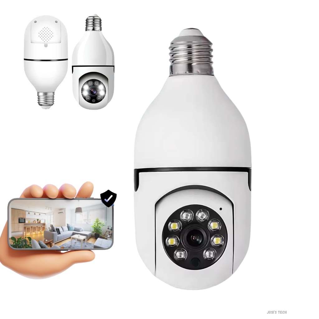 Câmera segurança WIFI ip Inteligente YOOSEE sem fio 360 com encaixe lâmpada bocal- BIVOLT