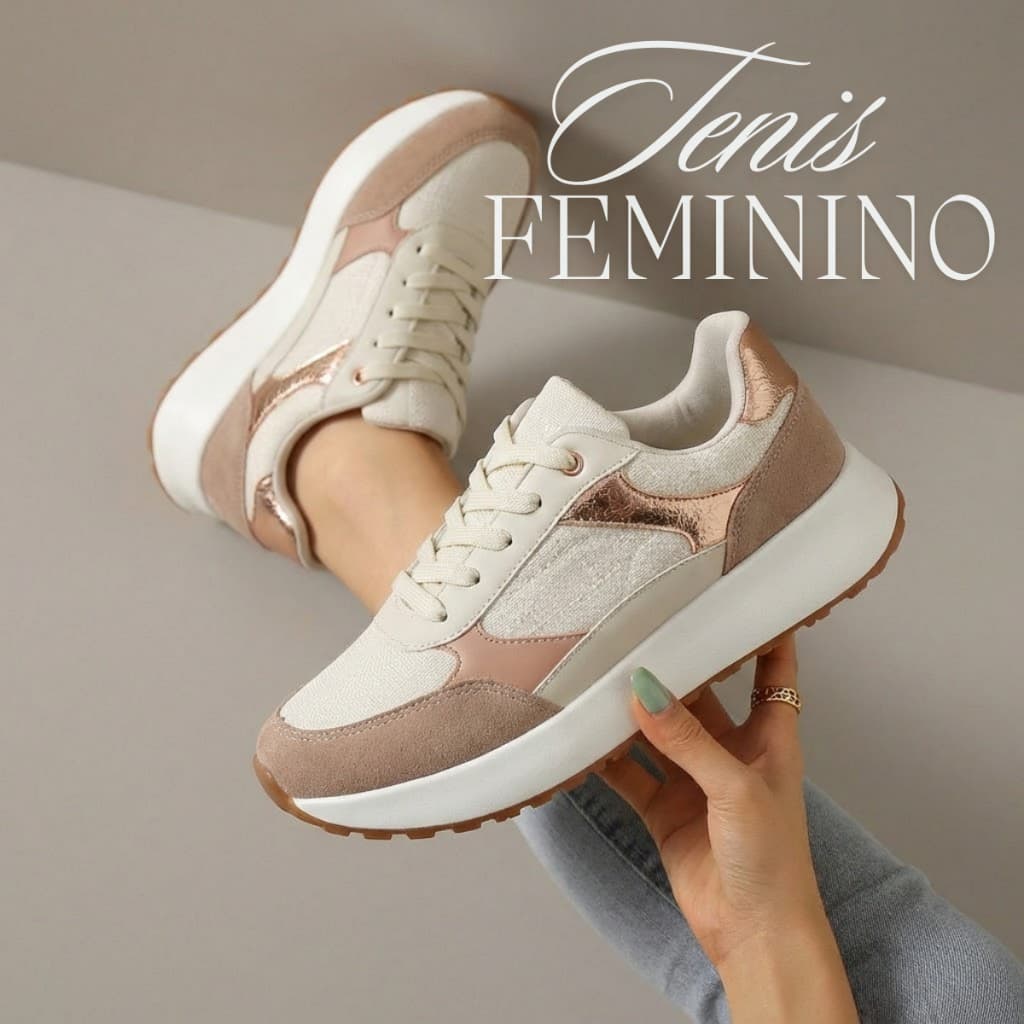 Tênis Feminino Leve e Chique: Perfeito para Combinar com Qualquer Look do Seu Dia a Dia