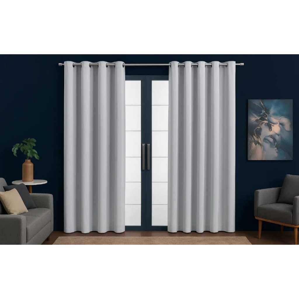 CORTINA BLACKOUT PVC PLASTICA BRANCO 2,60 LARGURA X 2,30 ALTURA LONGA