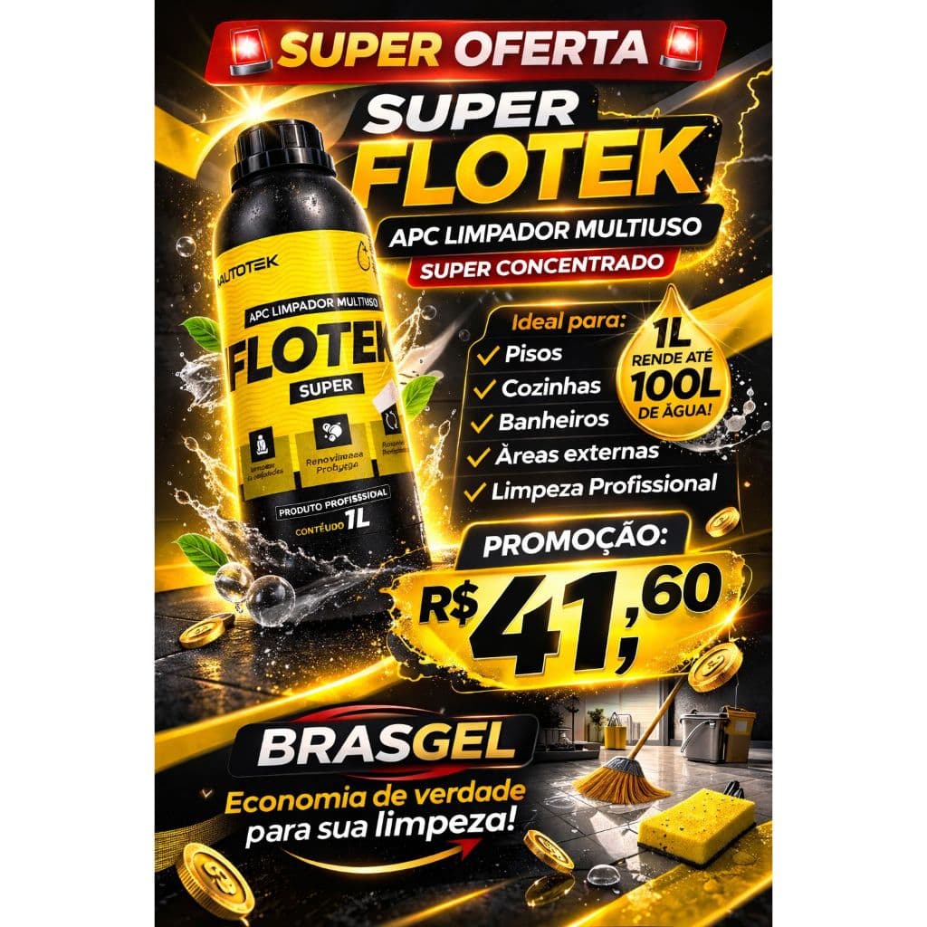 Limpador Multiuso Biodegradáveia FLOTEK Super 1L 1:Autotek