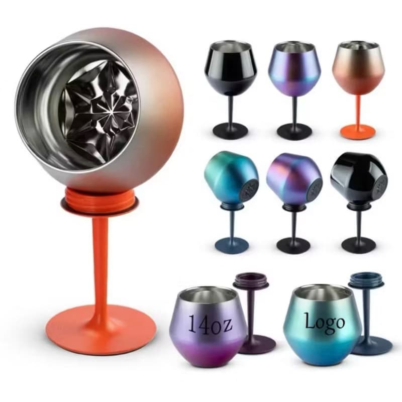 Taça/Copo Térmico 414ml Função 2 em 1 Parede Dupla Com Isolamento Designer Elegante e Moderno 2026