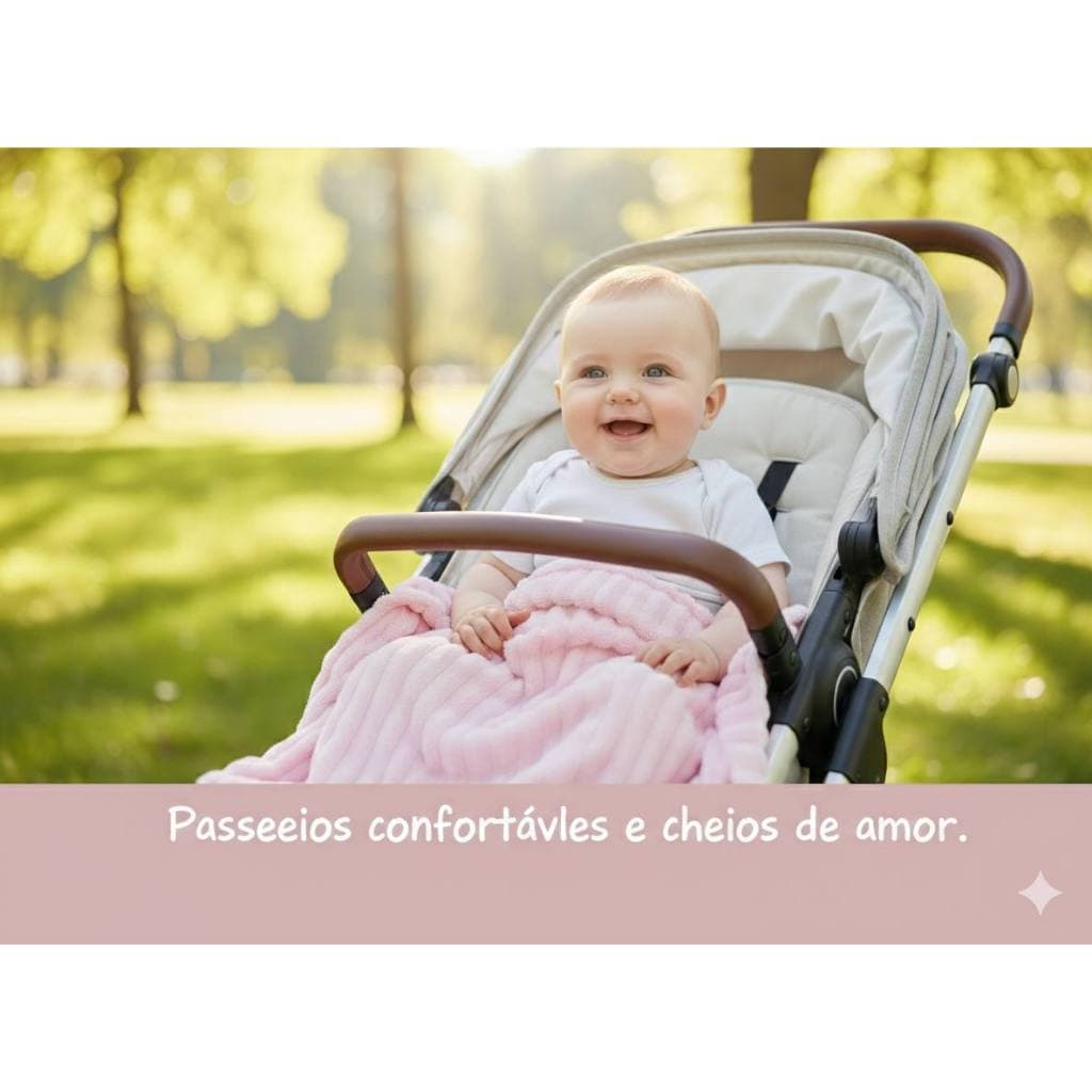 Manta Soft Premium Cobertor 100X80 O Aconchego que seu Bebê Merece