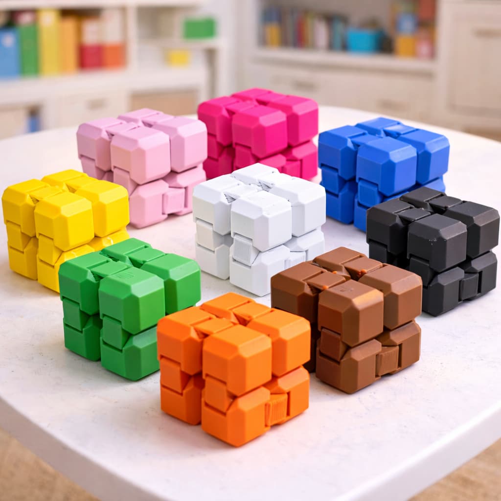 Cubo Infinito Sensorial de Alívio do Estresse Fidget Brinquedos Jogos p Autismo Ansiedade Crianças