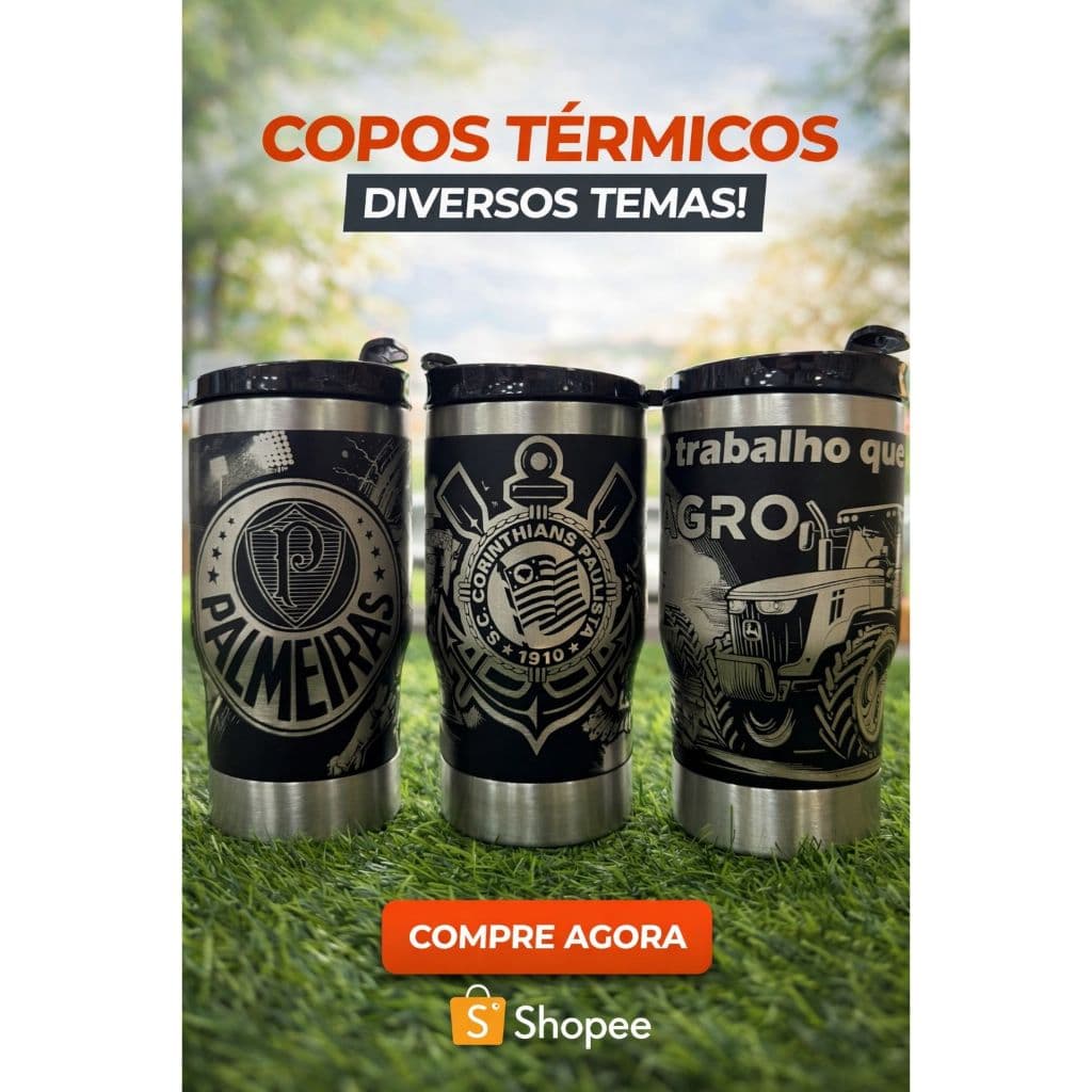 Copo Térmico Longneck Personalizado 360 Premium Presente Ideal -Gelado e Quente - terere e chimarrão