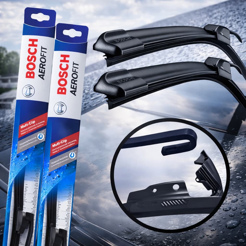 Limpador De Para Brisa Dianteiro Palheta Par Original Bosch Preto