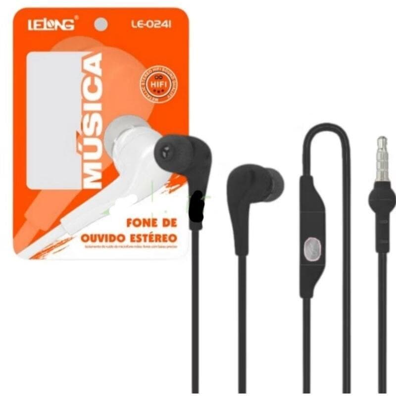 Fone de Ouvido Simples LELONG LE-0241