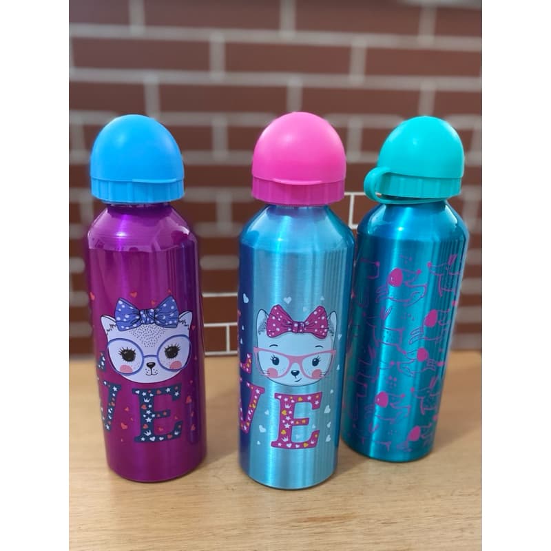 Garrafa Squeeze Cantil Alumínio Fitness Água Academia 500ml