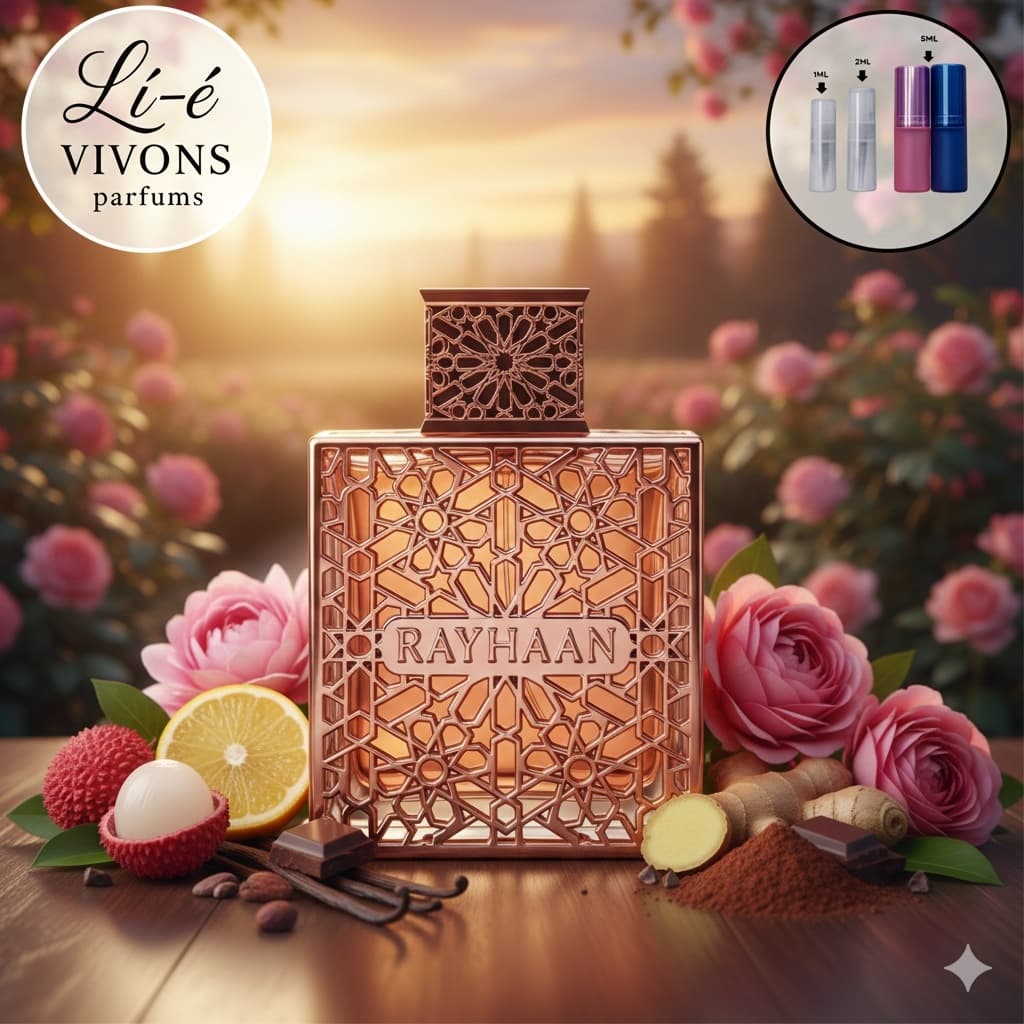Perfume árabe feminino Divine Marca: Rayhaan - Floral Gourmand - Sofisticado e envolvente - Original
