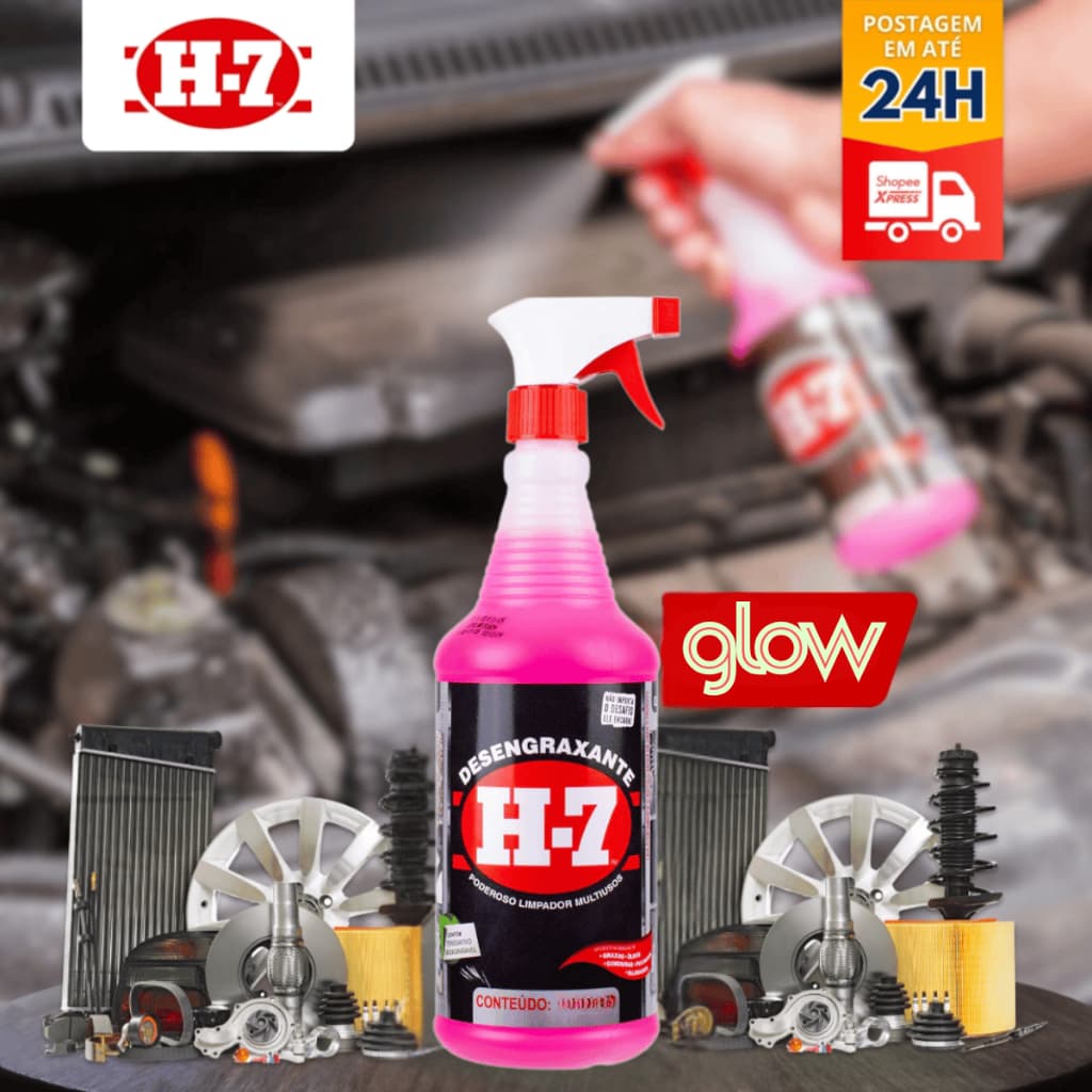 Desengraxante H7 Original Removedor Multiuso H-7 Uso Domestico, Automoveis e Geral