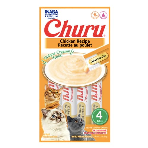 Churu Inaba Gatos Frango – 4 Tubes (Petisco Cremoso Premium)
