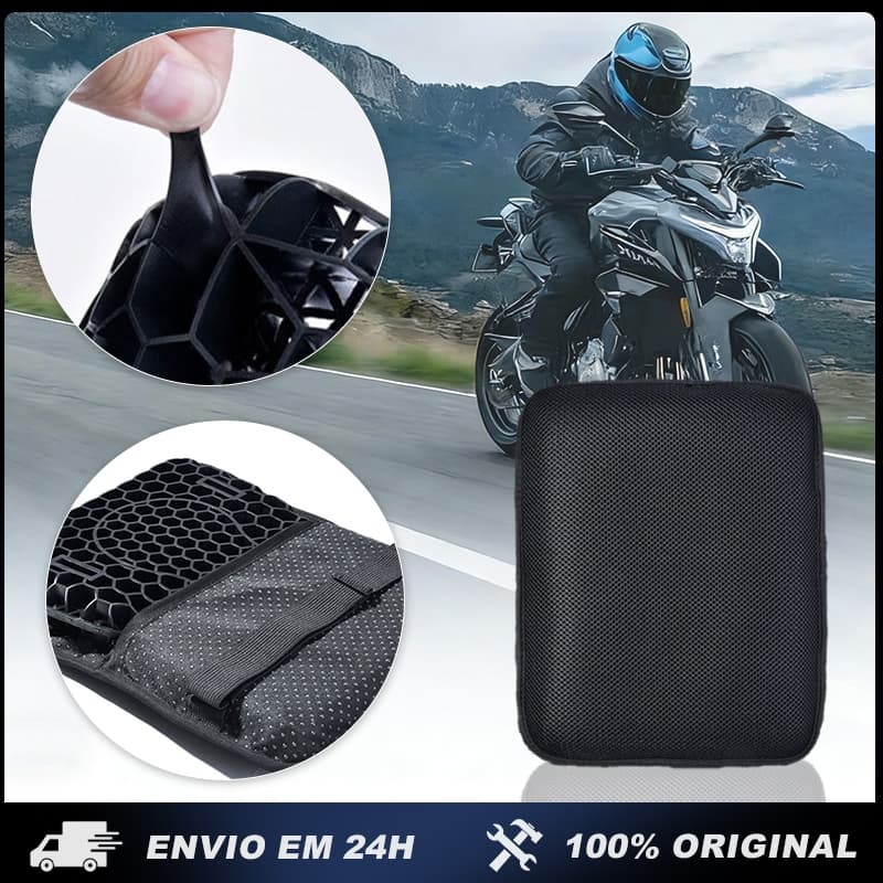 Almofada Universal De Gel Para Assento De Motocicleta Capa de assento em tela