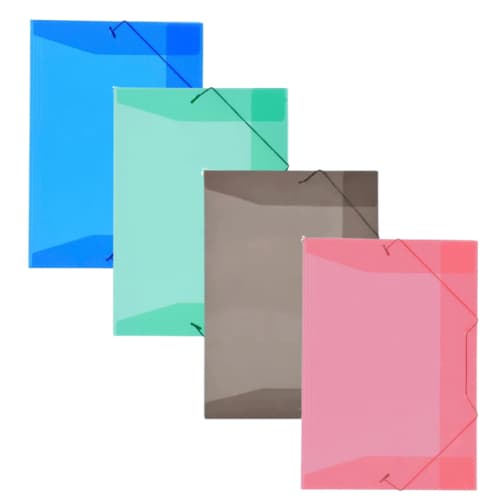 Pasta Plastica aba elastica A4/Ofício – Modelo Fino – Cores Sortidas - ACP