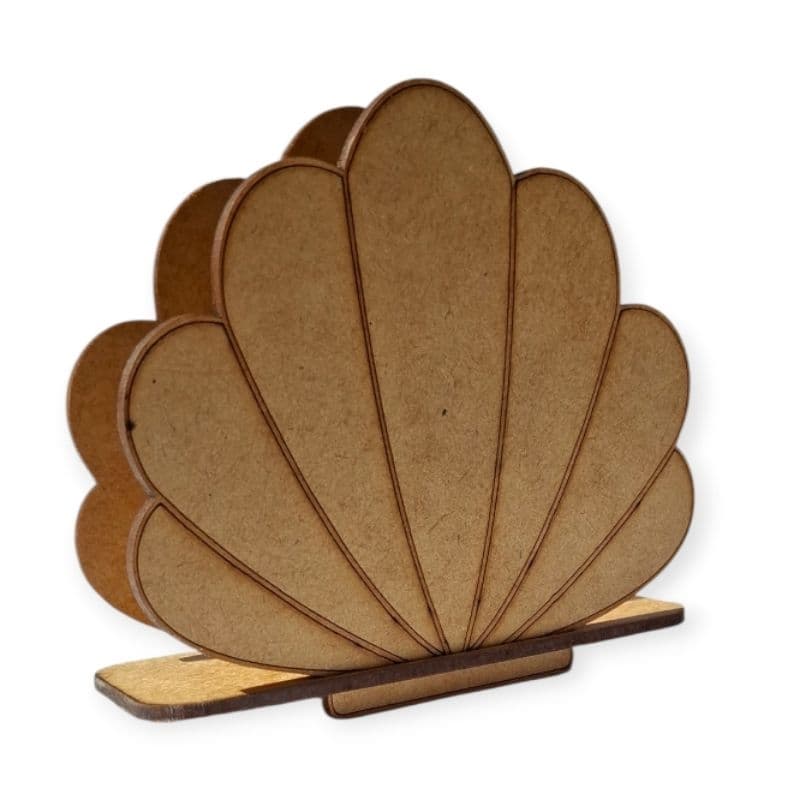 Kit 12 portas Guardanapos concha mdf 3mm