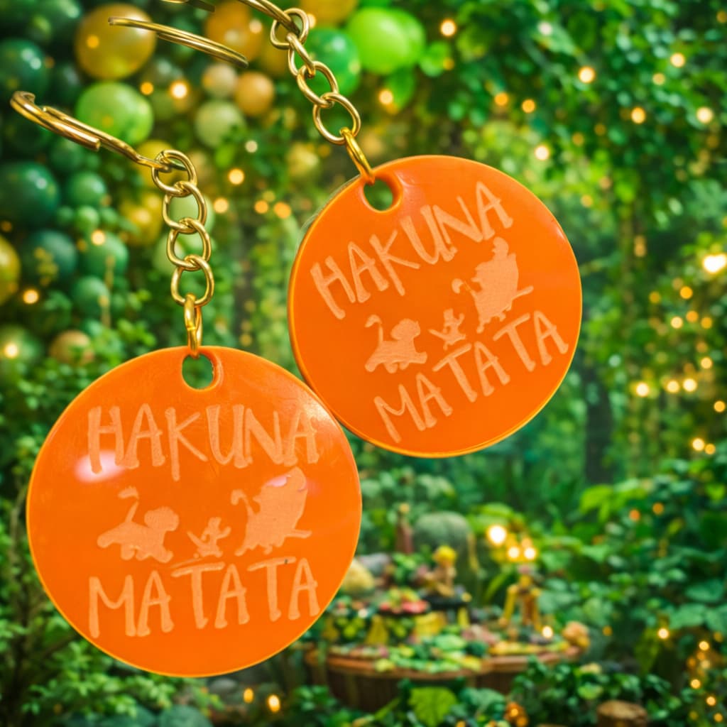 Chaveiro acrílico |Personalizado | Presente Lembrancinha / gravação a laser|REI LEÃO|chaveiro / HAKUNA MATATA