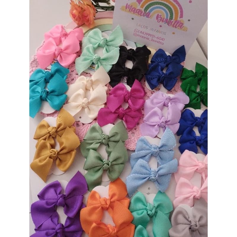 KIT 10 LACOS CATAVENTO,Laço De Cabelo Infantil, Laço No Bico De Pato, Laço Para Menina