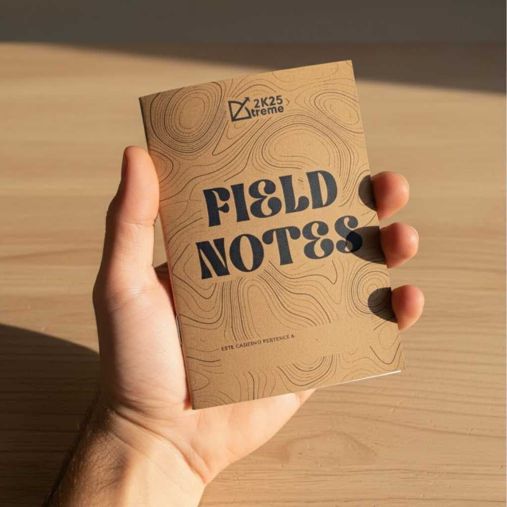 20 Cadernos Kraft 10x14 cm Personalizados para Festas e Eventos