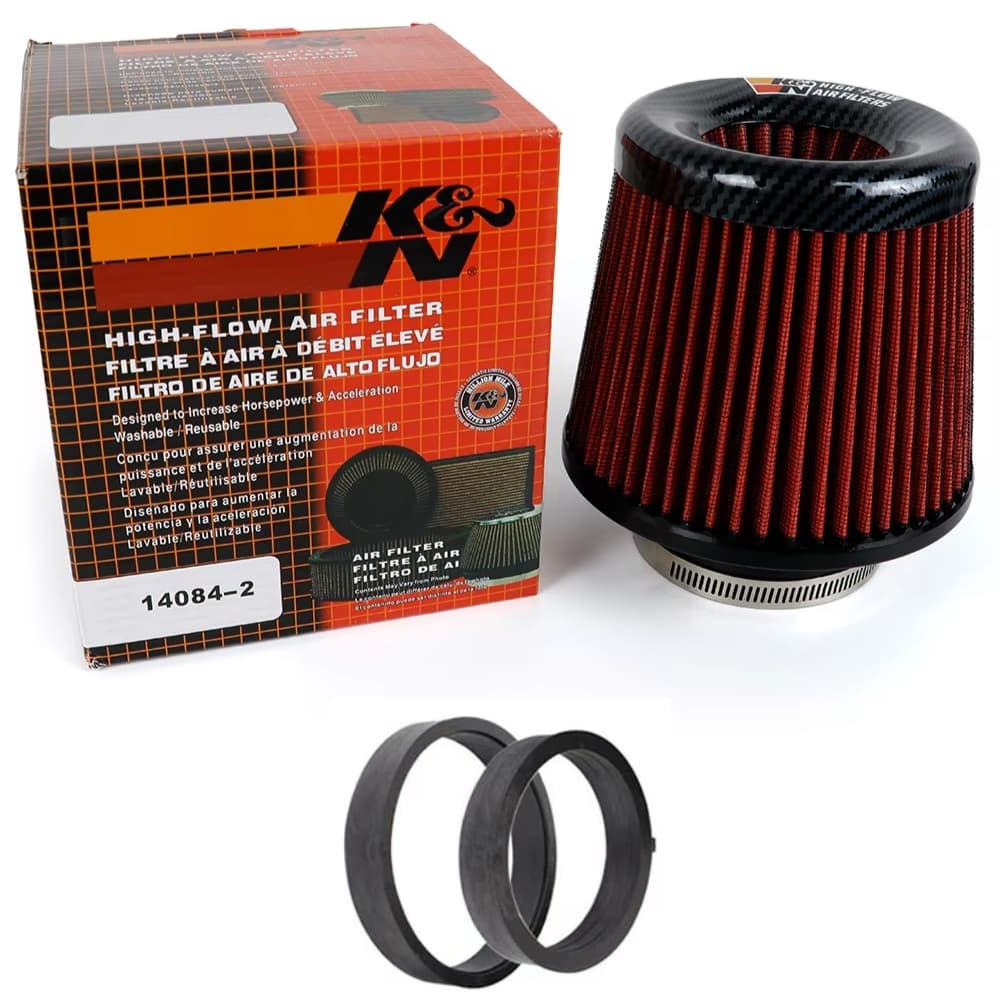 Filtro De Ar Cônico K&n Duplo Fluxo Universal Vermelho