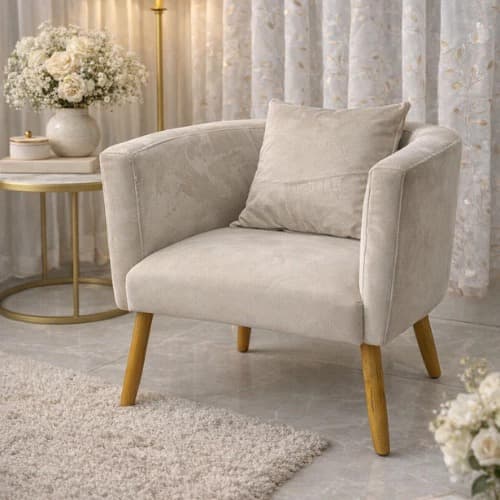 Poltrona Siena Decorativa Luxo Sala Salão Recepção