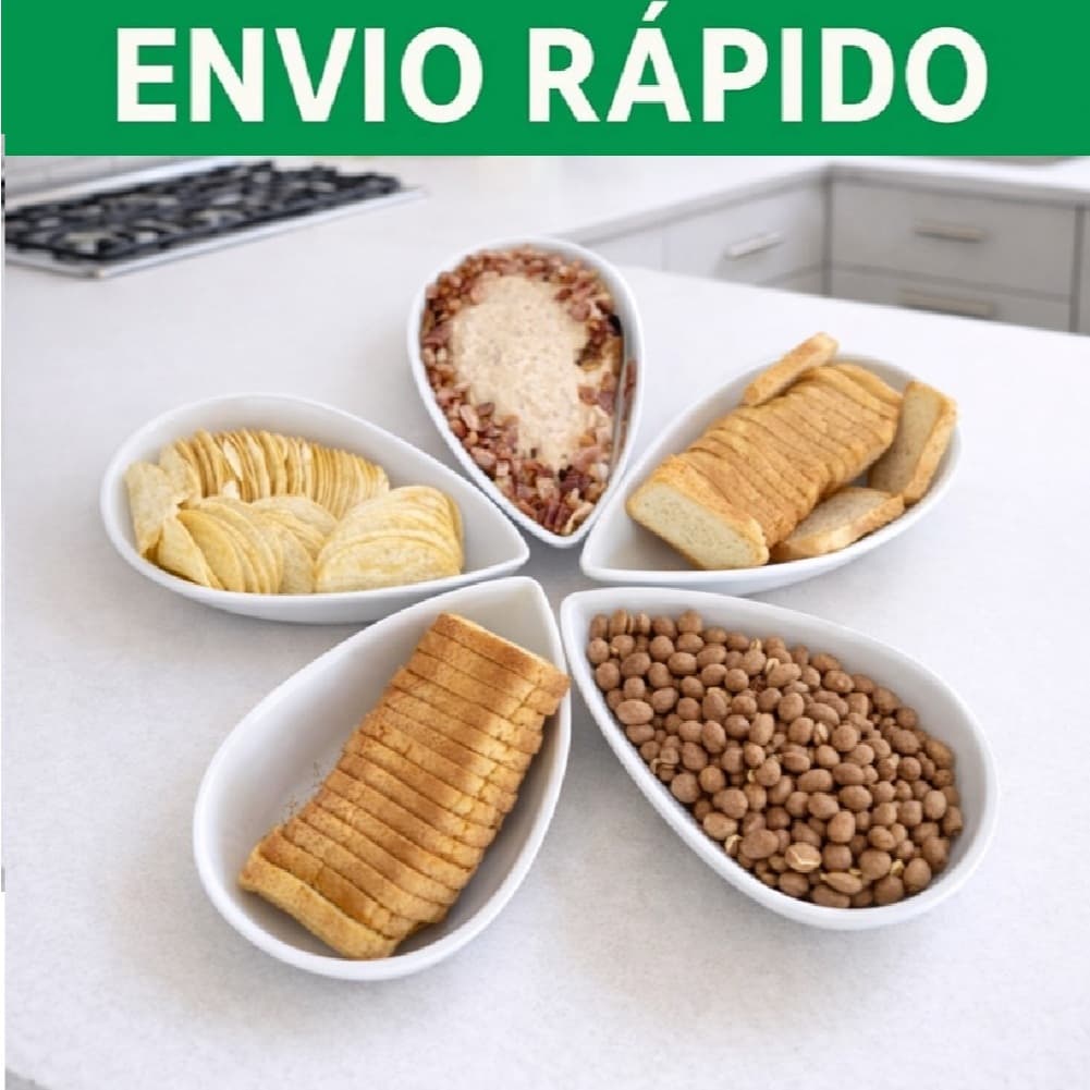 Kit 5 a 50 Petisqueiras Pétala Gota Canoa Petisco Churrasco Festa Frios Amendoim Caldo Porção