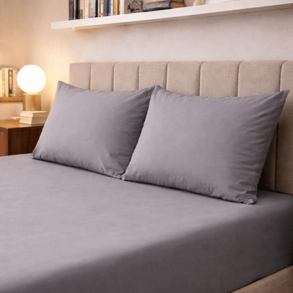 Lençol Queen Liso Kit Jogo Roupa De Cama Box Posta 3 Peças Com Elástico Premium