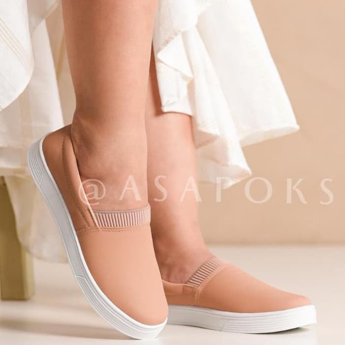 Tênis Sapatilha Slip On Feminino Casual, Leve e Confortável – Solado Baixo | Envio Imediato