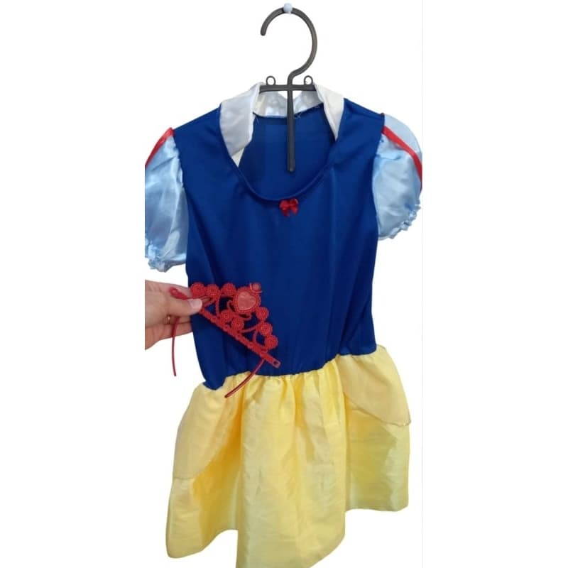 Vestido fantasia infantil Branca de neve para festas,eventos,aniversário,fotos